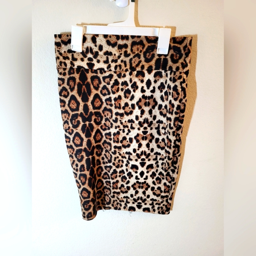 Animal Print Pencil Skirt